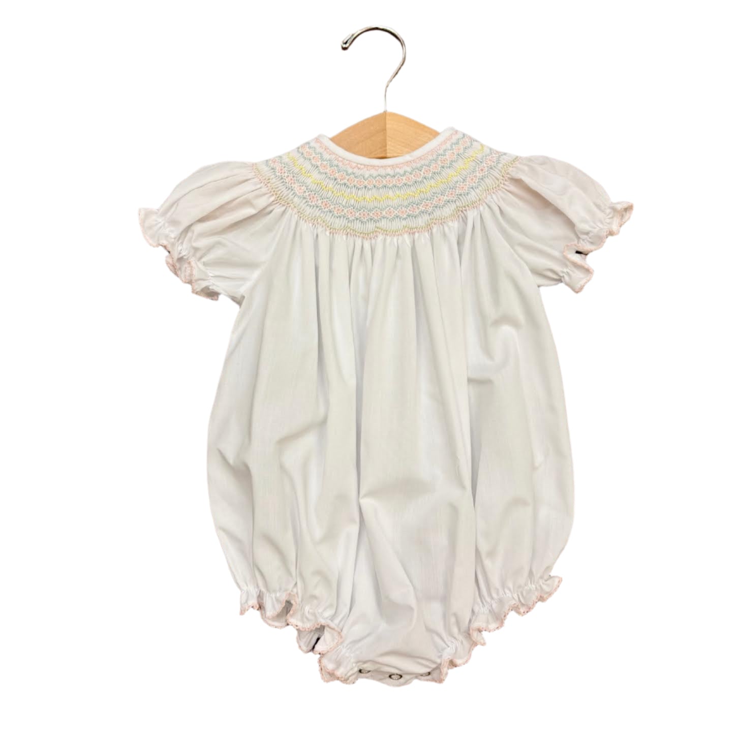 Classic White Smocked Bishop Bubble