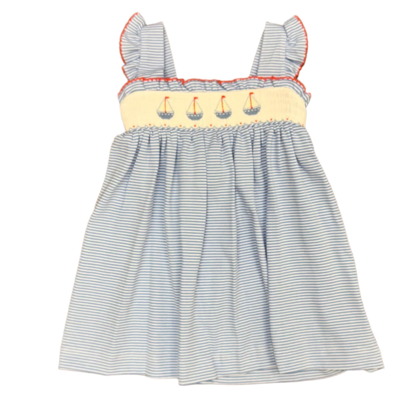 Sailboats Periwinkle Stirpe Knit Dress