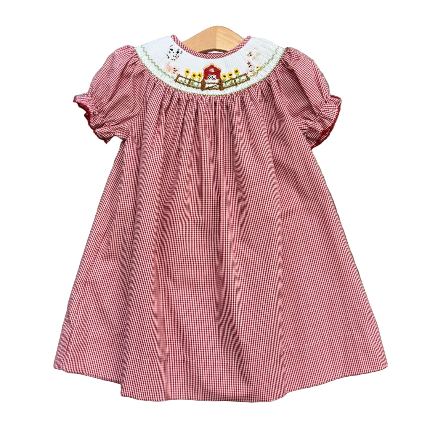 Farm Smocked Bishop Dress