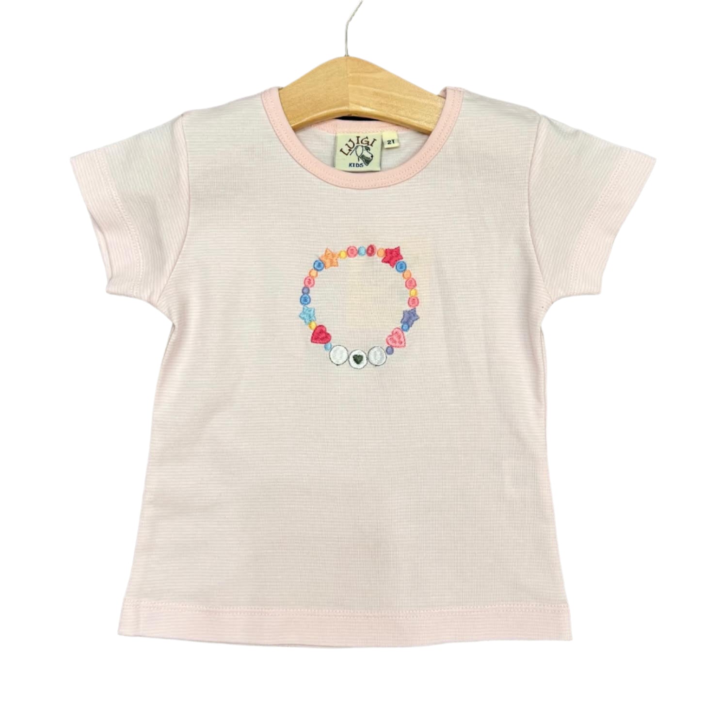 Girls Friendship Bracelet Emberoidered T-Shirt