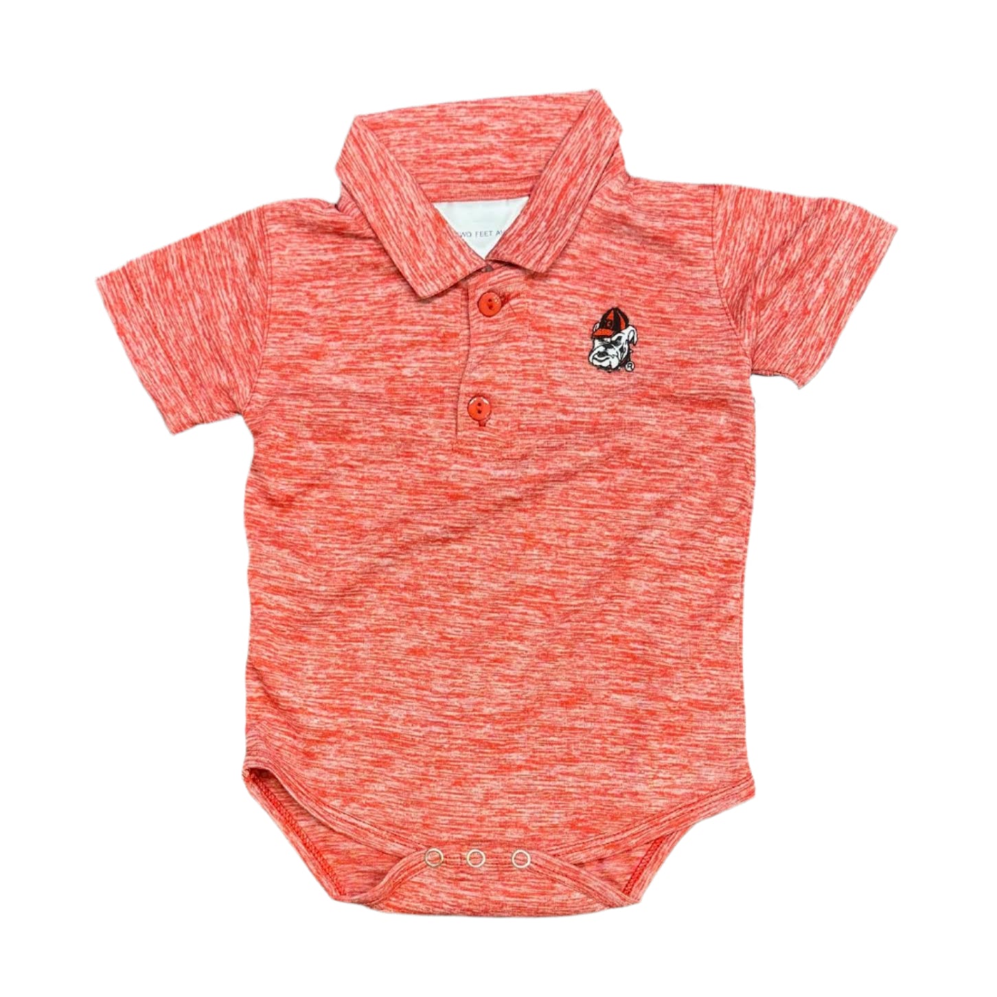 Georgia Bulldog Spacedye Creeper: Red