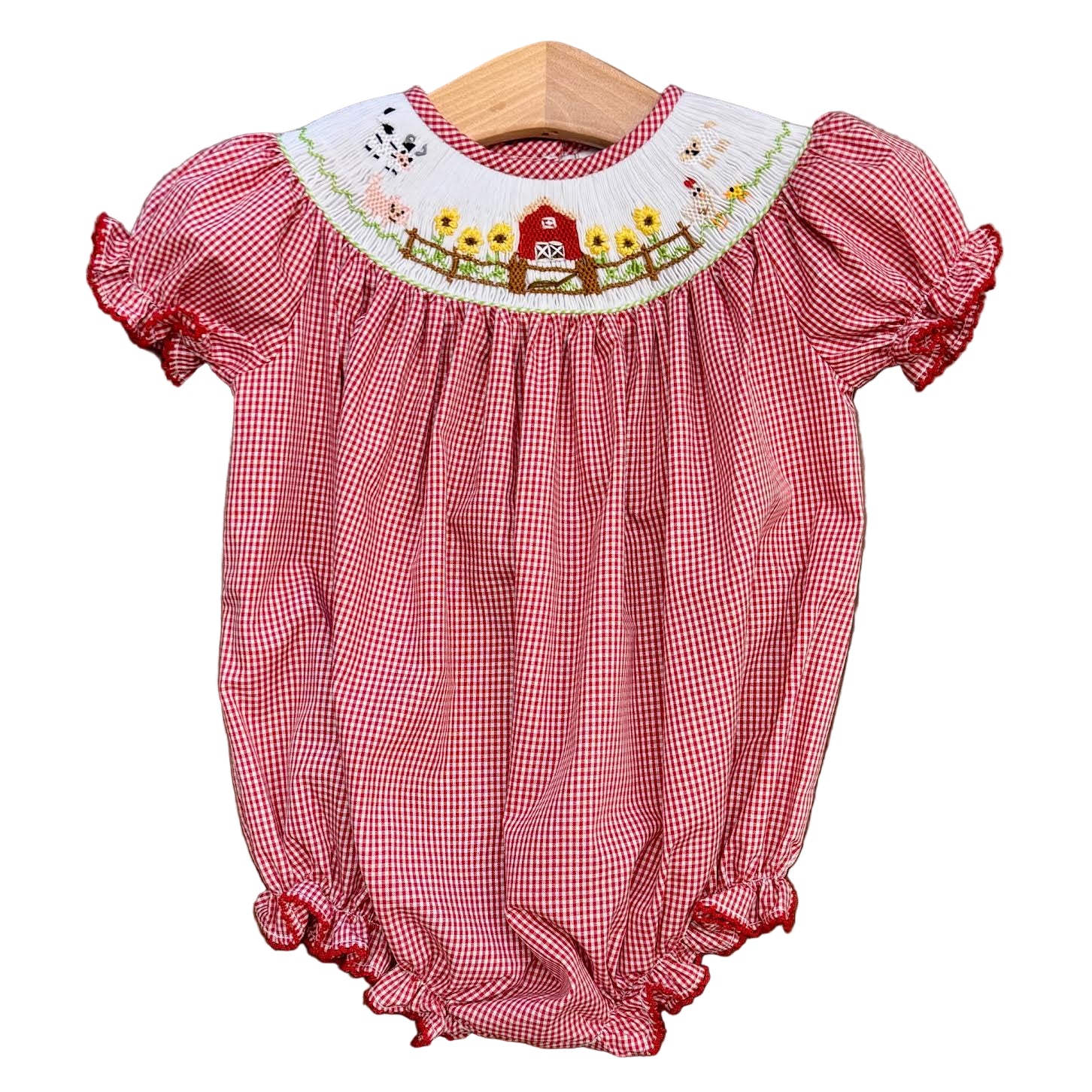 Farm Smocked Bishop Bubble