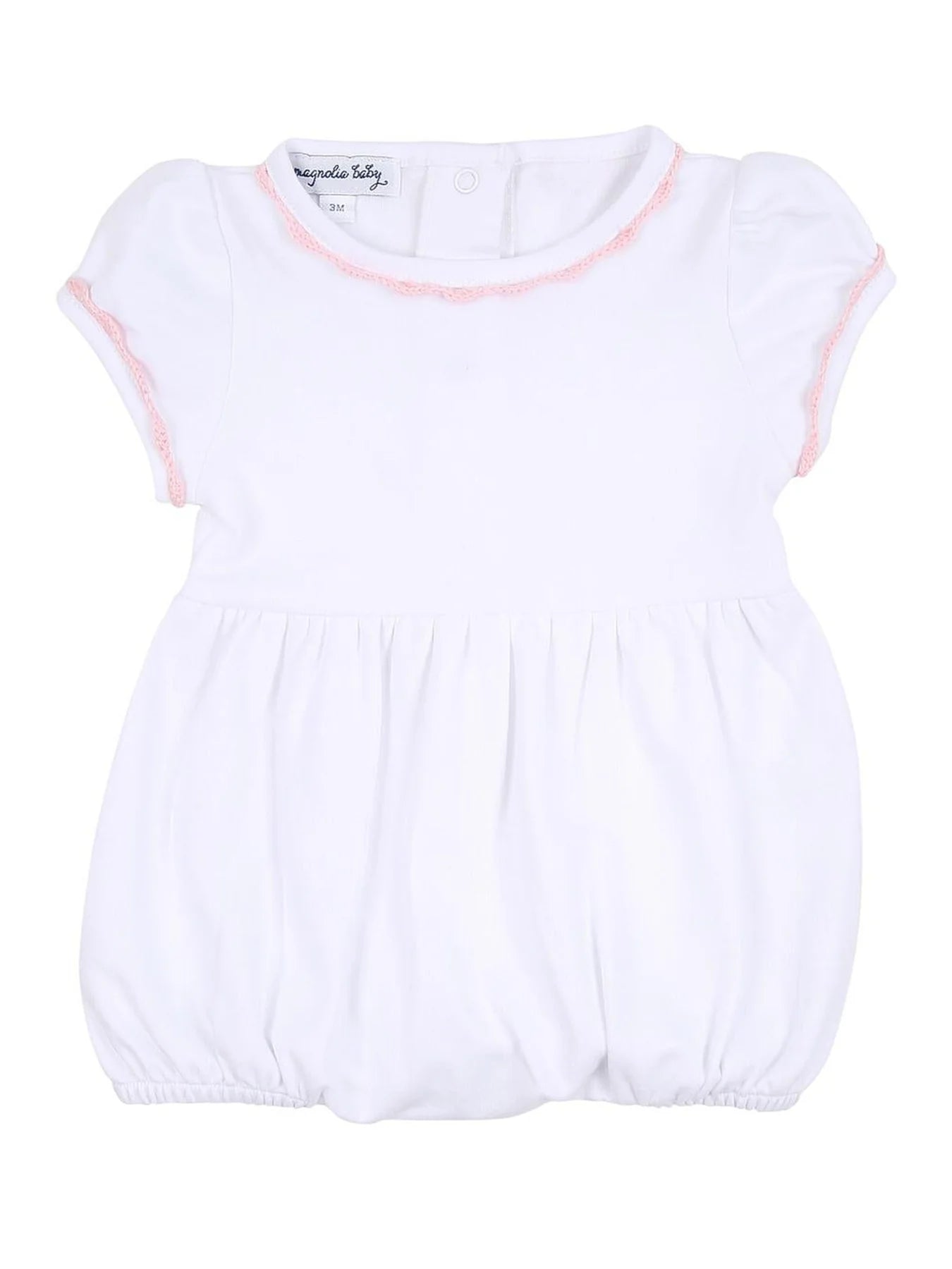 Baby Joy Crochet Edge Bubble: Light Pink