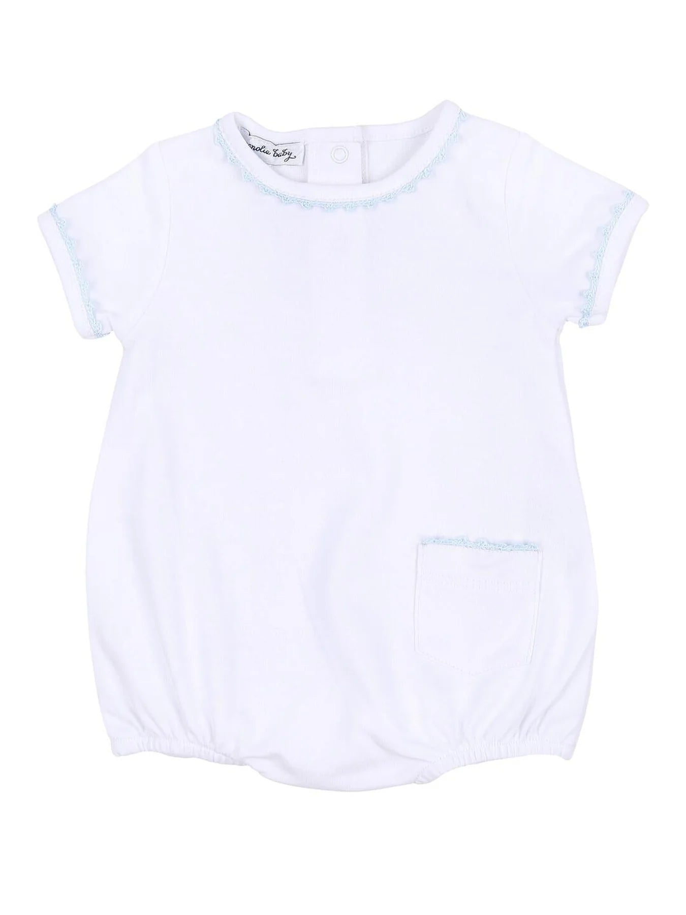 Baby Joy Crochet Edge Bubble: Light Blue