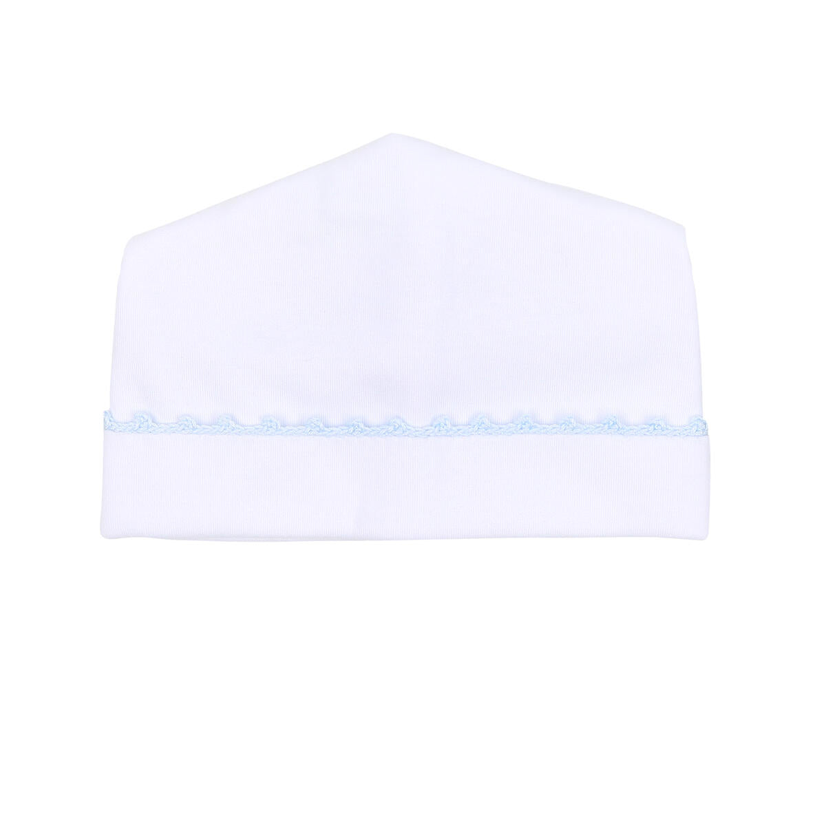 Baby Joy Blue Crochet Trim Hat