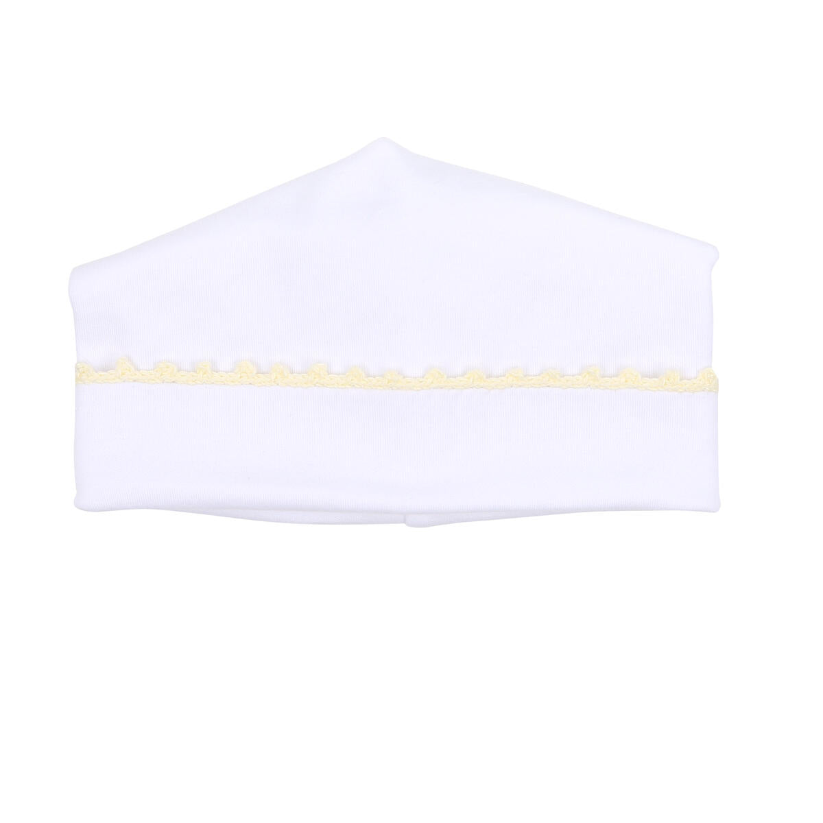 Baby Joy Yellow Crochet Trim Hat