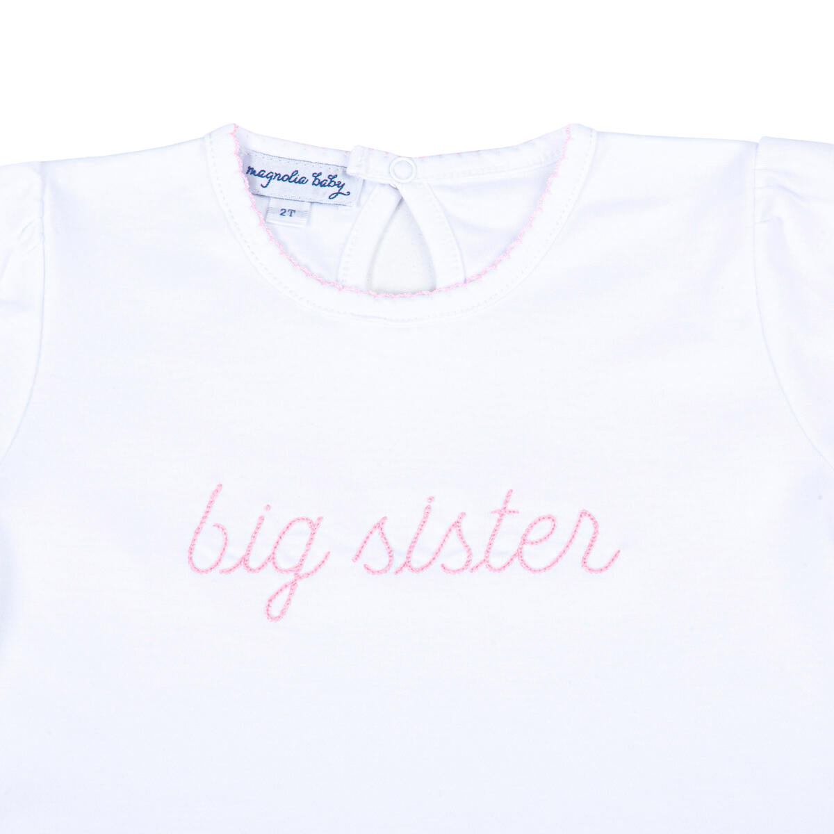 "Big Sister" Embroidered T-Shirt