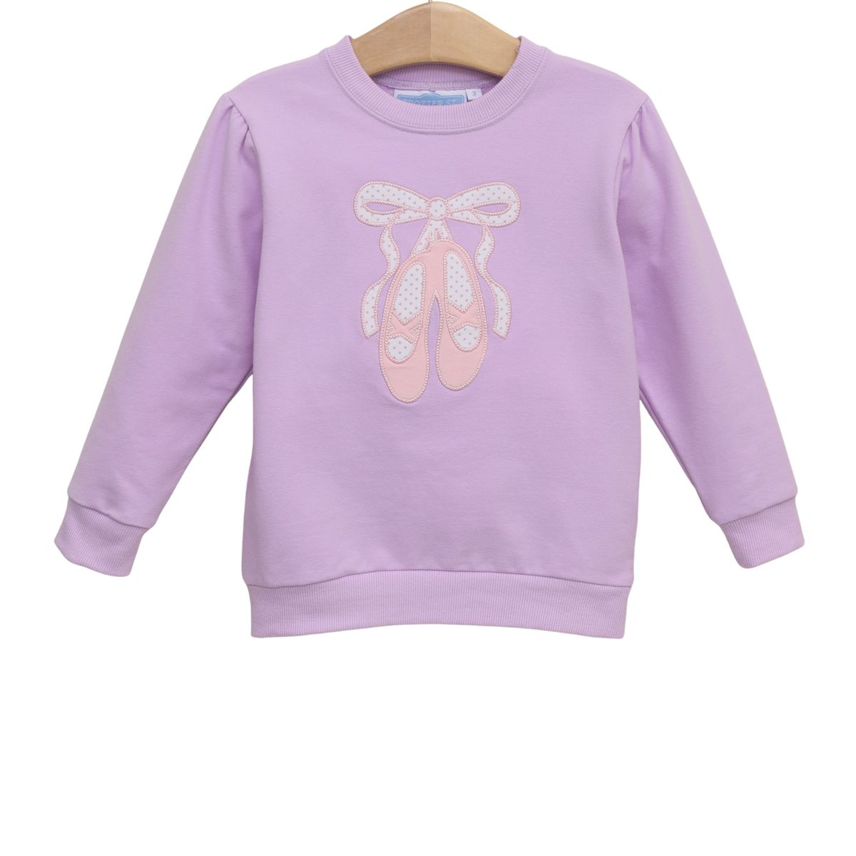 French Terry Pullover: Ballet Shoes