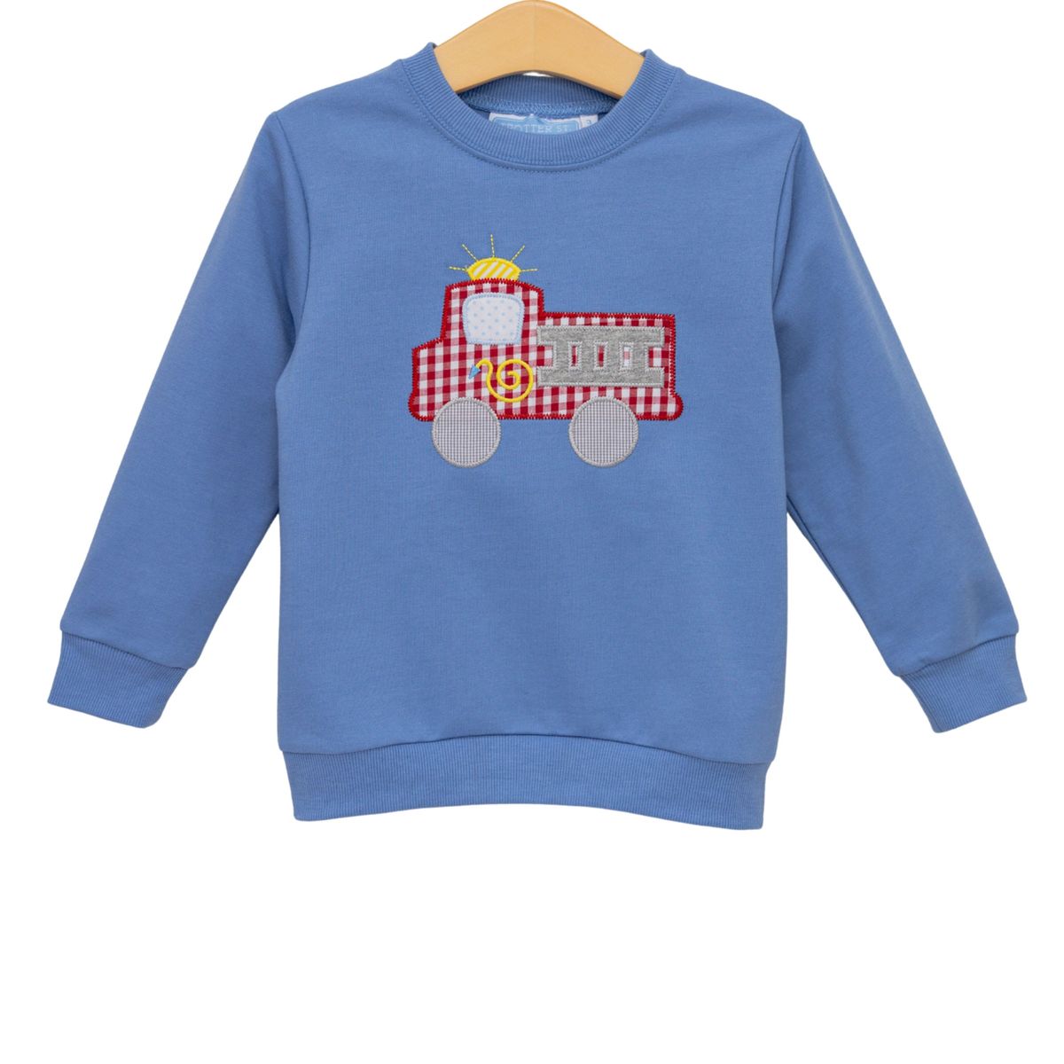 French Terry Pullover: Fire Truck