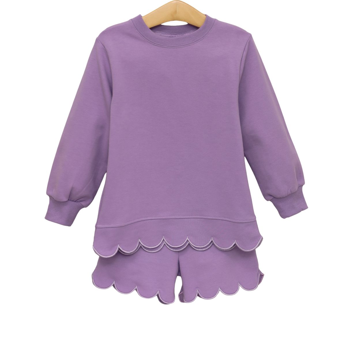 Sophia Scalloped Set: Lavender
