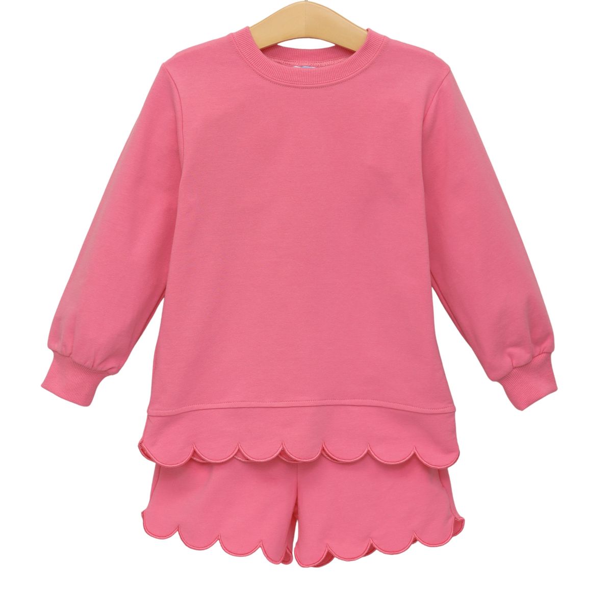 Sophia Scalloped Set: Pink