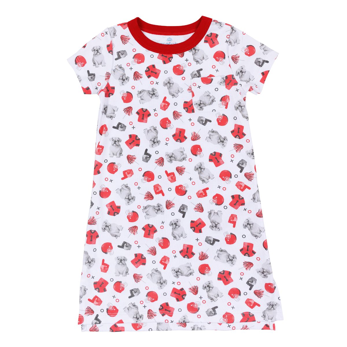 Gameday Dawgs Red S/S Nightdress