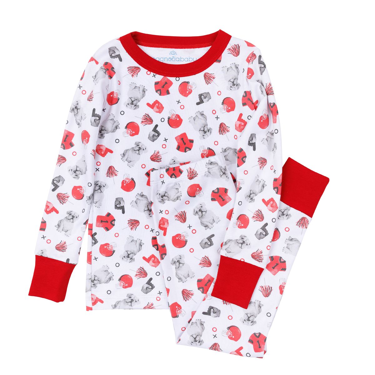 Gameday Dawgs Red Long Pajamas
