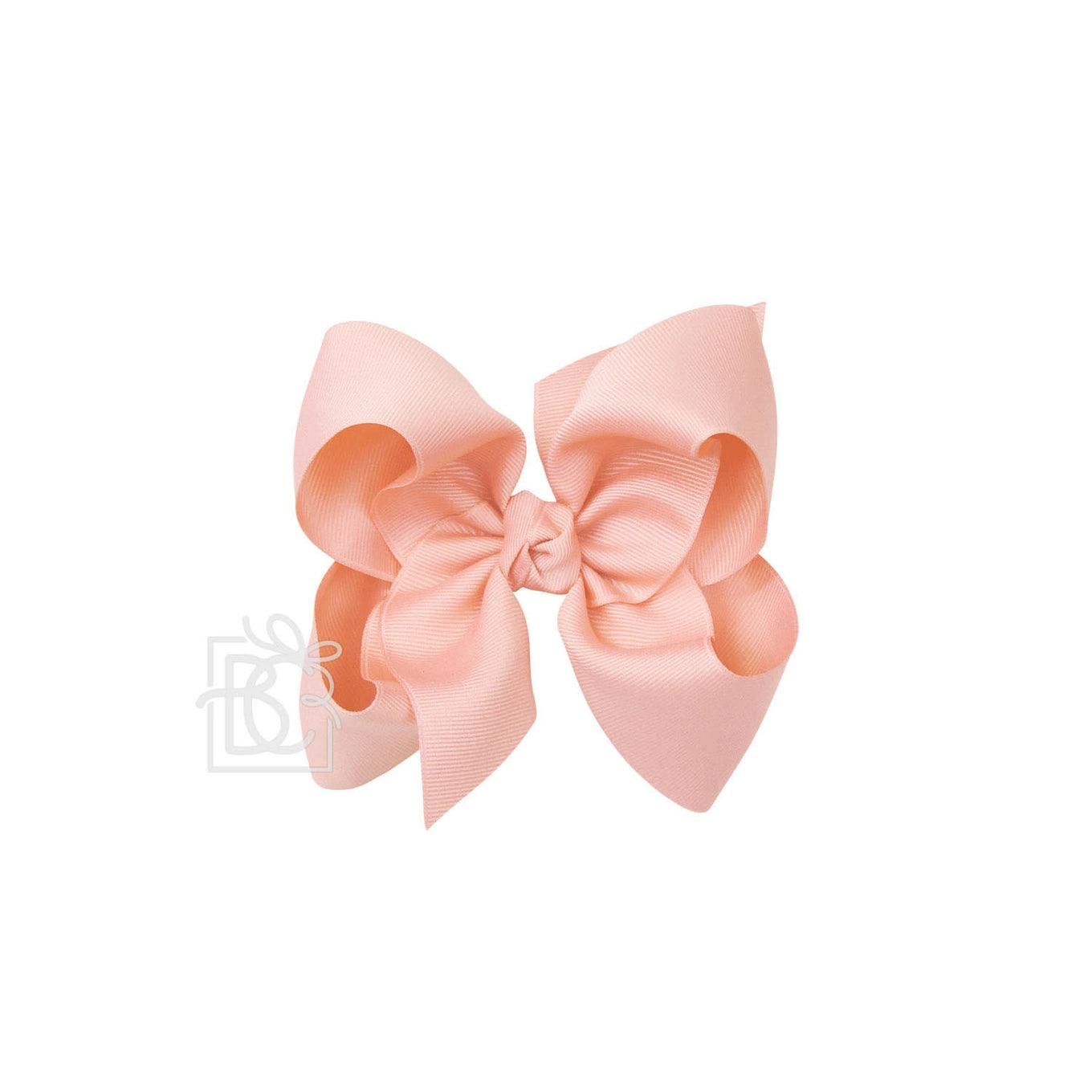 5.5" Hairbow on Alligator Clip: Light Coral