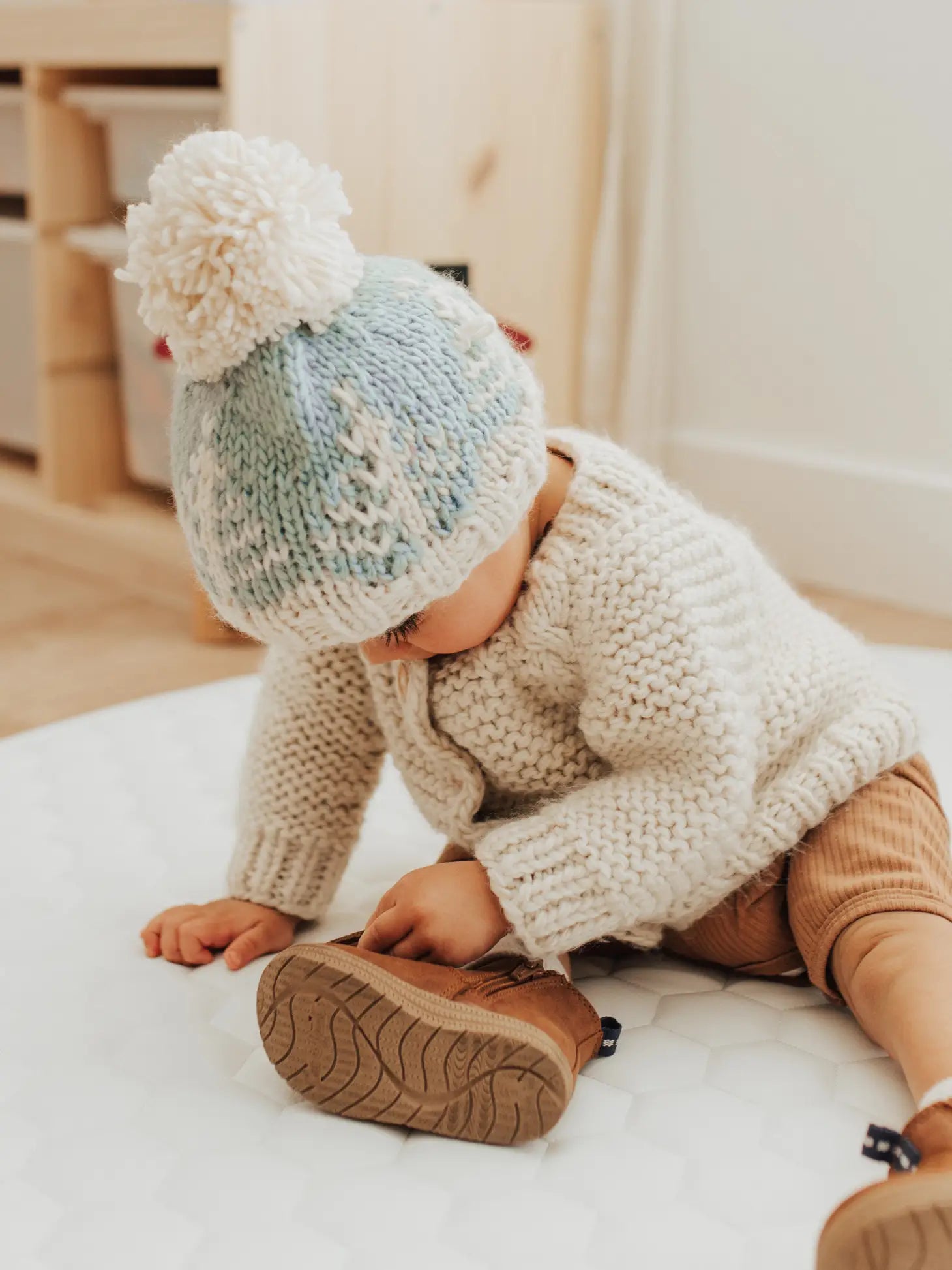 Winter Forest Knit Beanie Hat