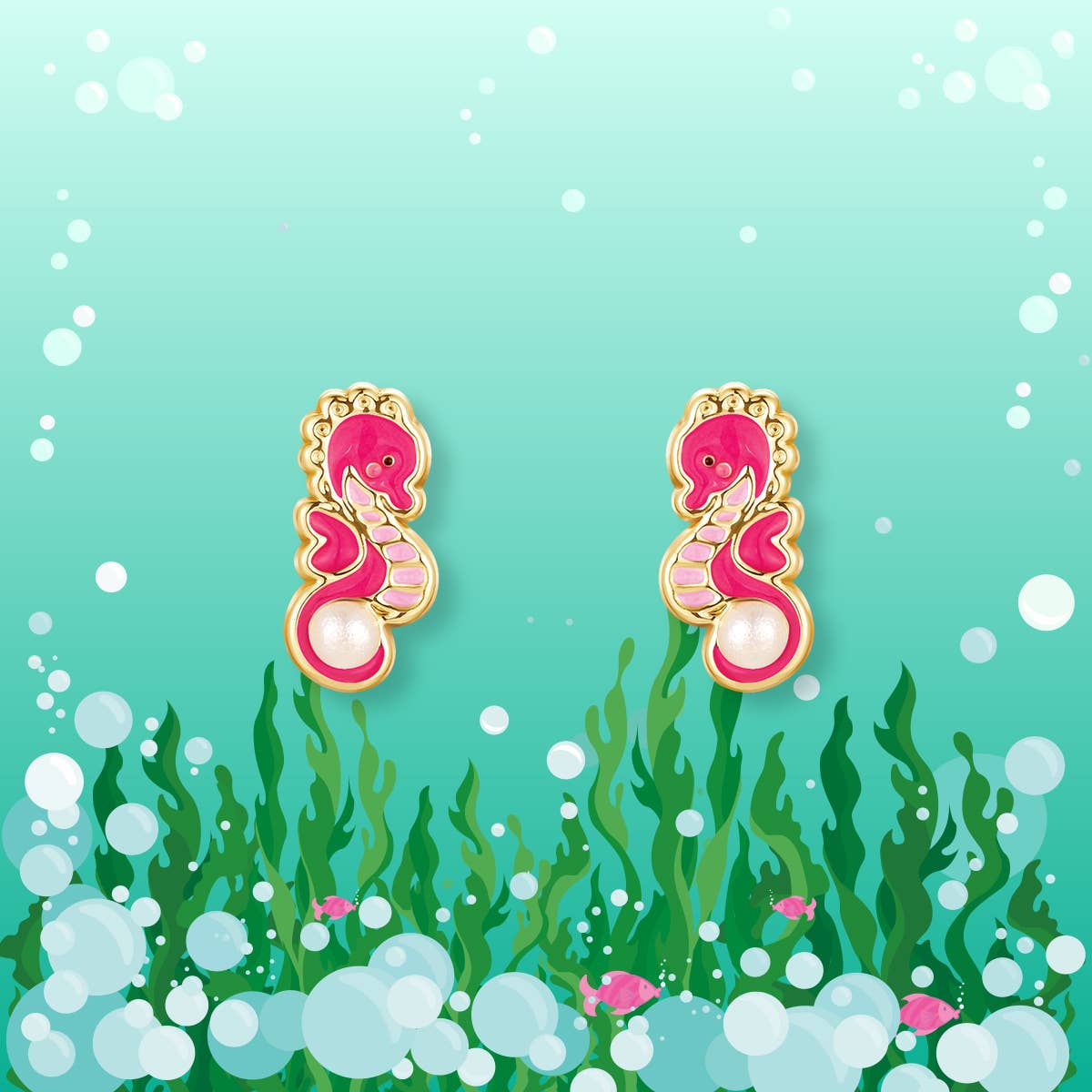 Seahorse Cutie Stud Earrings