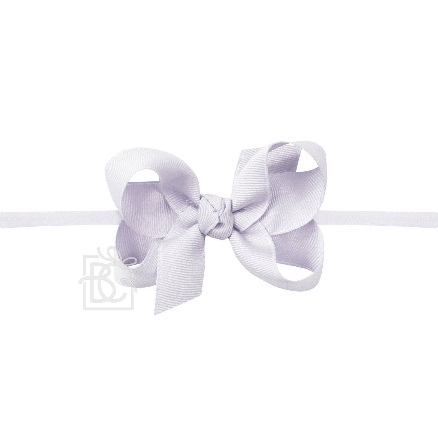 3.5" Infant Headband Hairbow: Powder Orchid