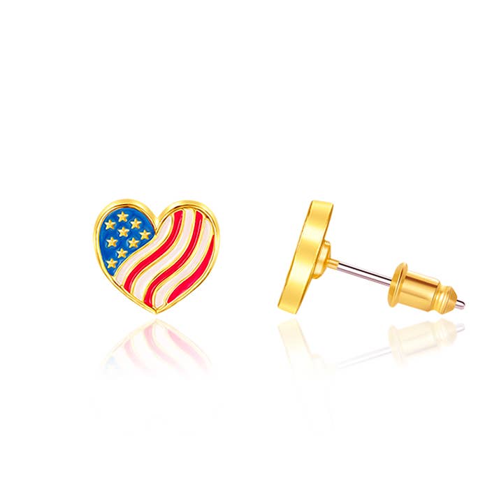 Heart of the USA Cutie Stud Earrings