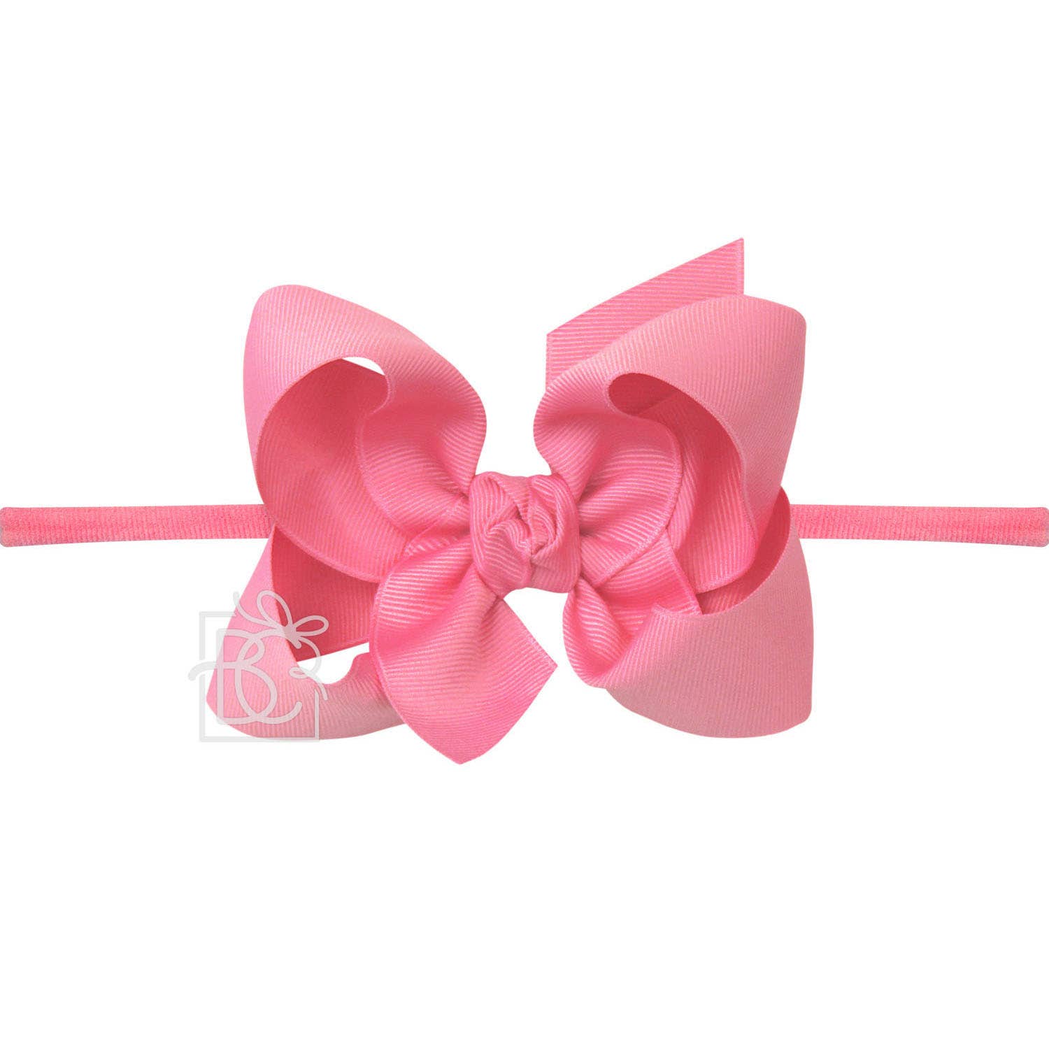 4.5" Infant Headband Hairbow: Hot Pink