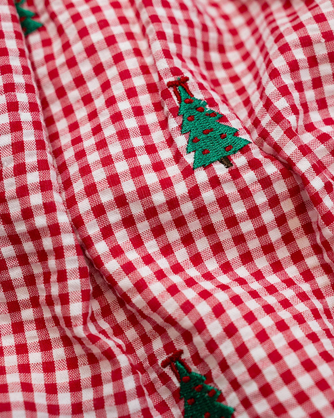 Christmas Trees Embroidered Dress