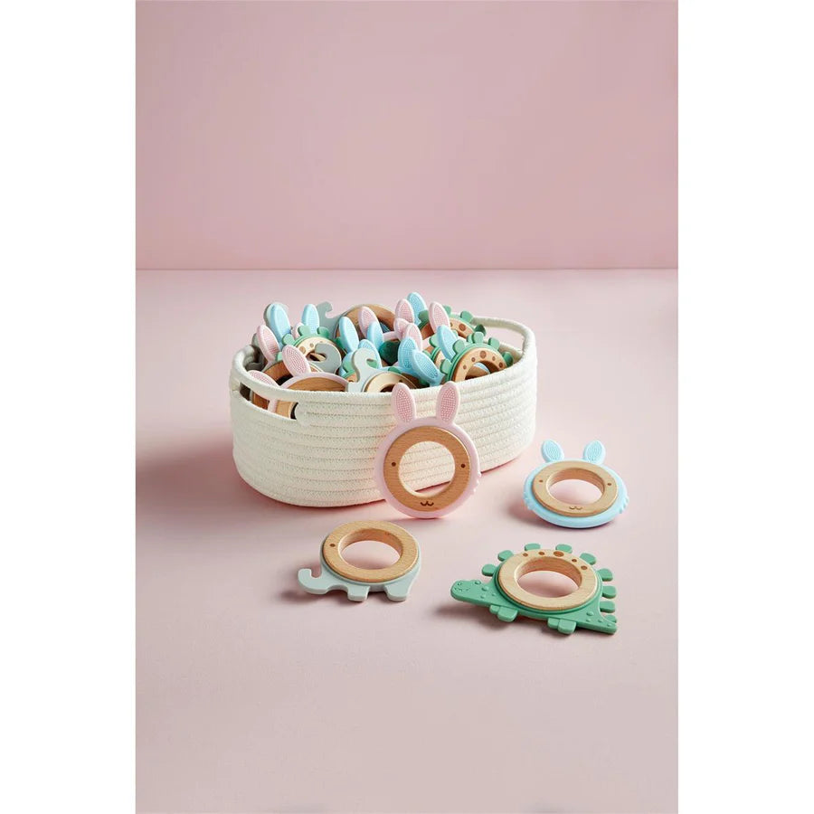 Silicone & Wood Animal Teethers (Assorted)