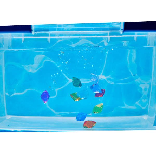 Silver Sparkly Gem Dive Toys