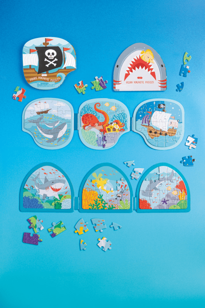 Magnetic Shark Puzzle Book