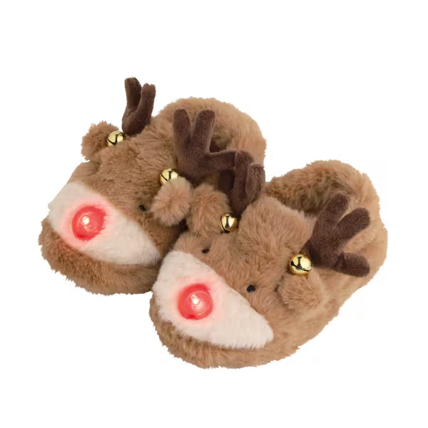 Reindeer Light Up Slippers