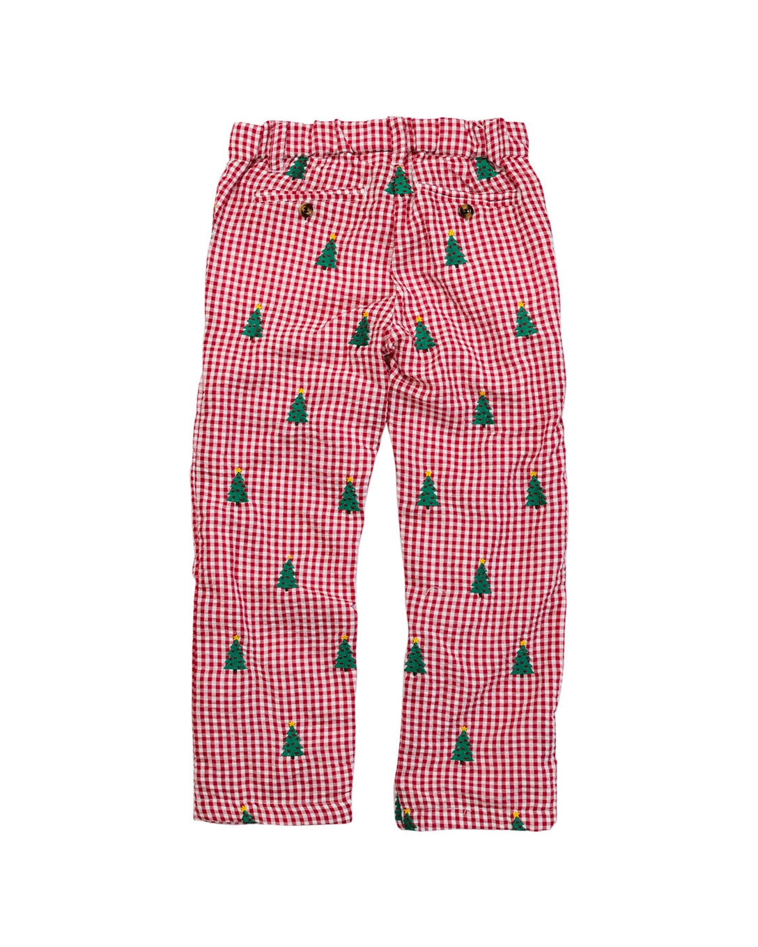 Christmas Trees Embroidered Pants