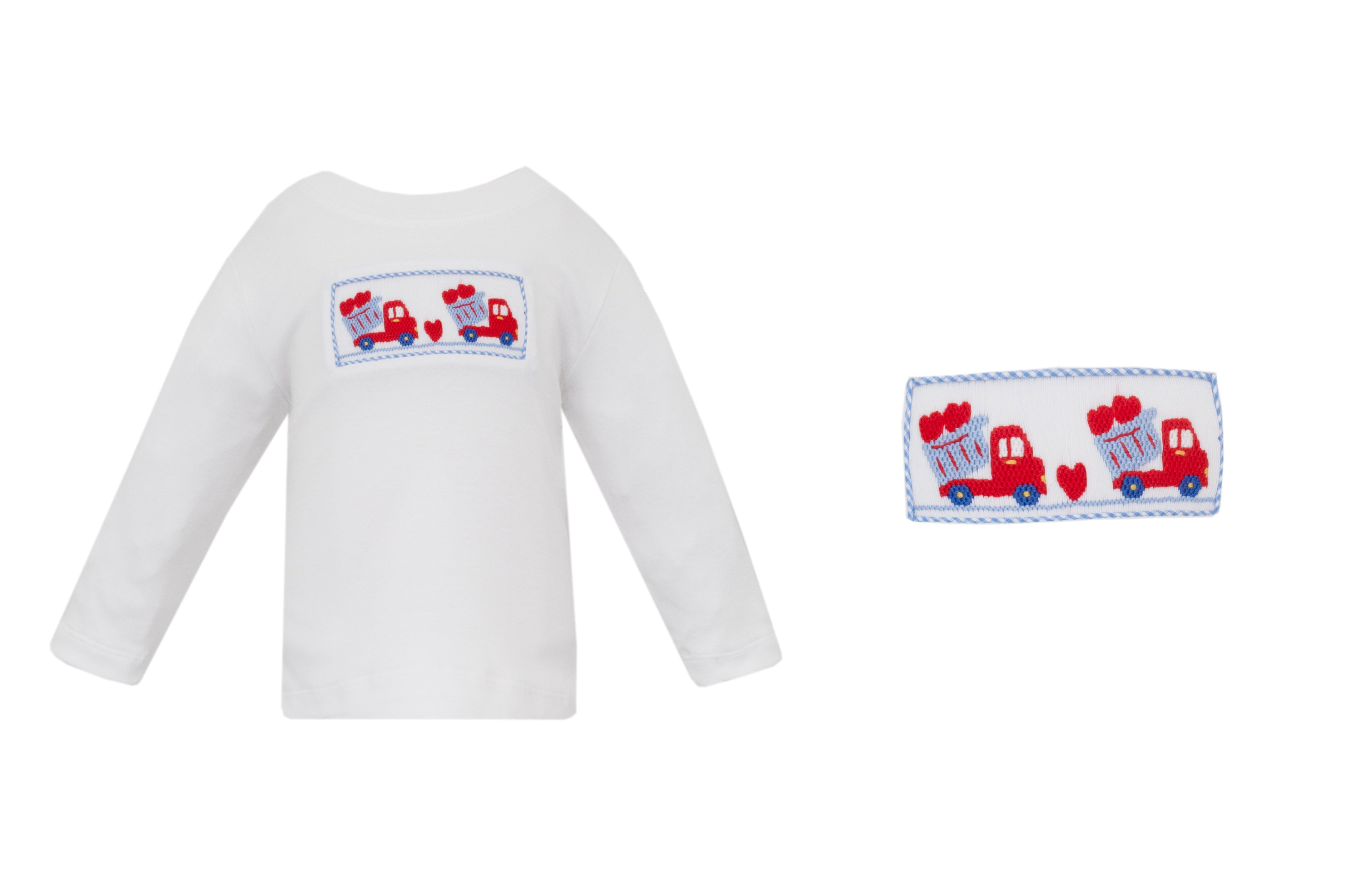 LS Knit Valentines Smocked T-Shirt