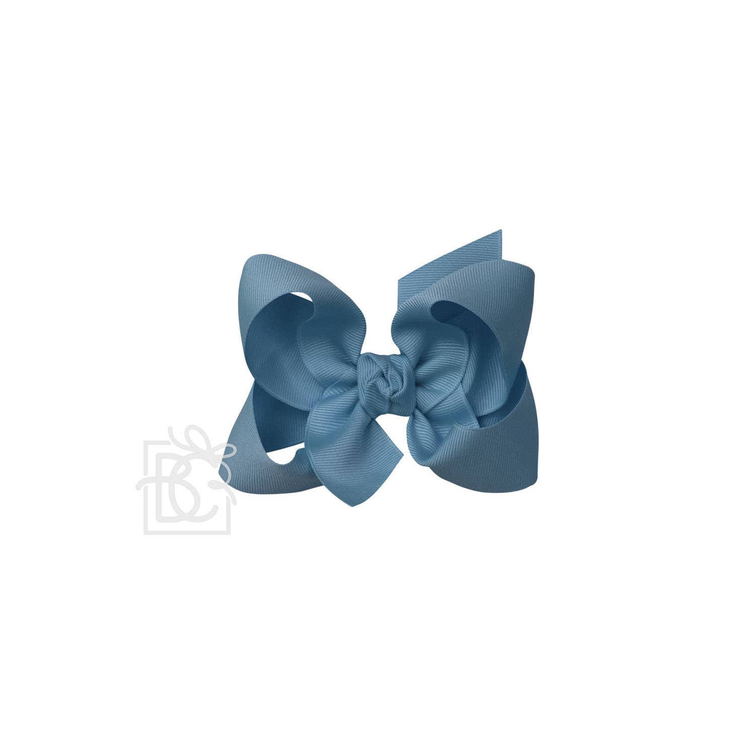 4.5" Hairbow on Alligator Clip: Williamsburg Blue