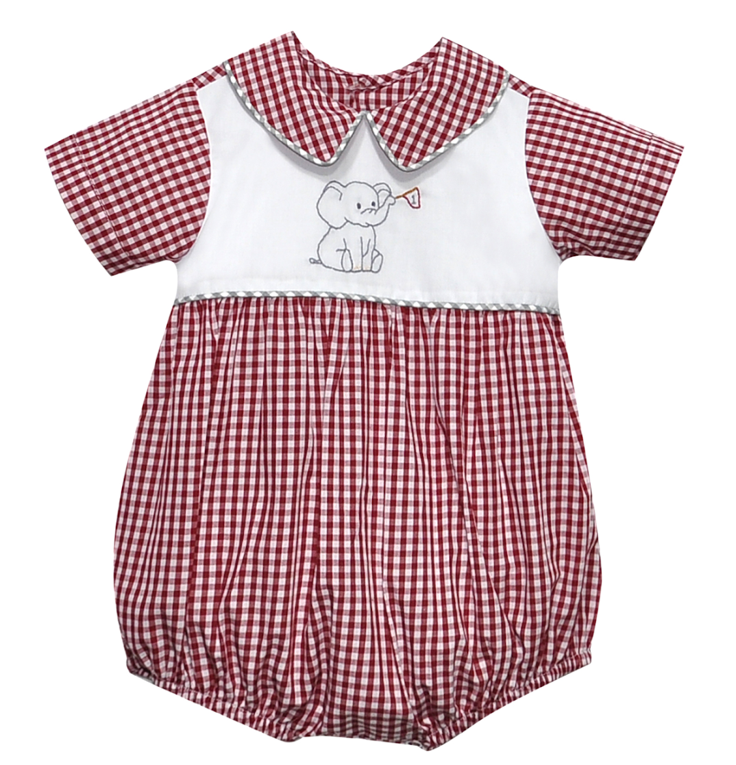 Elephant with Flag Crimson/Grey Boy Bubble
