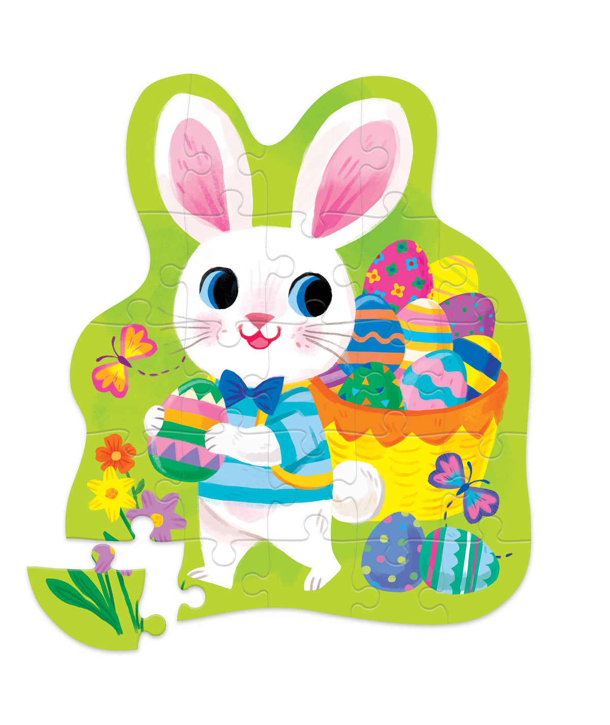 24-Piece Shaped Box Puzzle: Easter Bunny