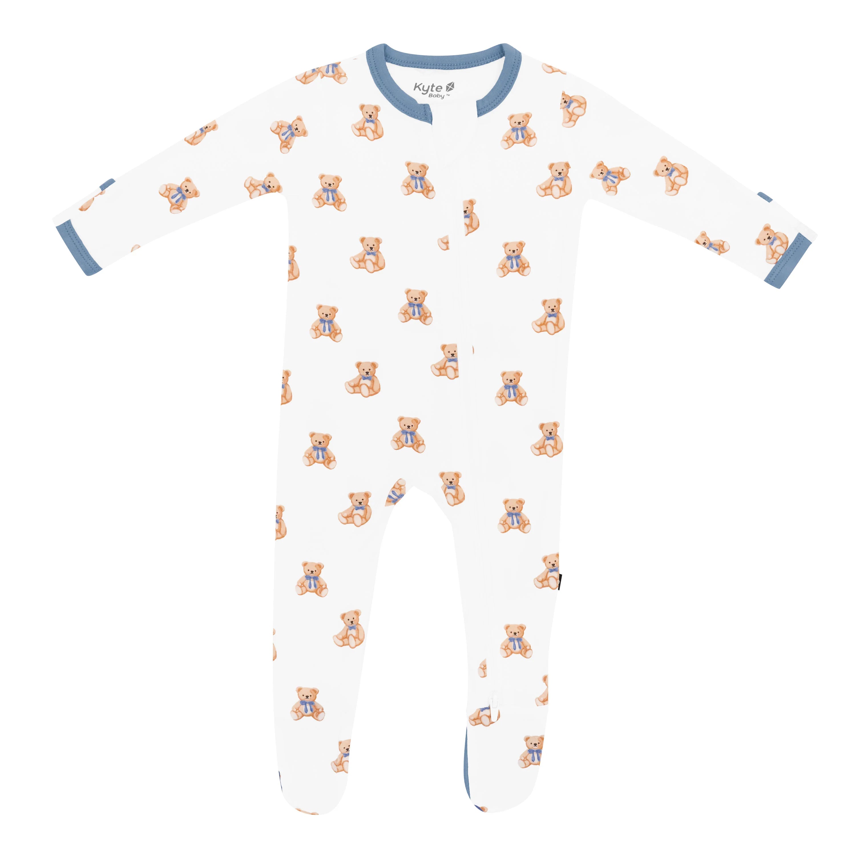 Zippered Footie: Teddy Bear
