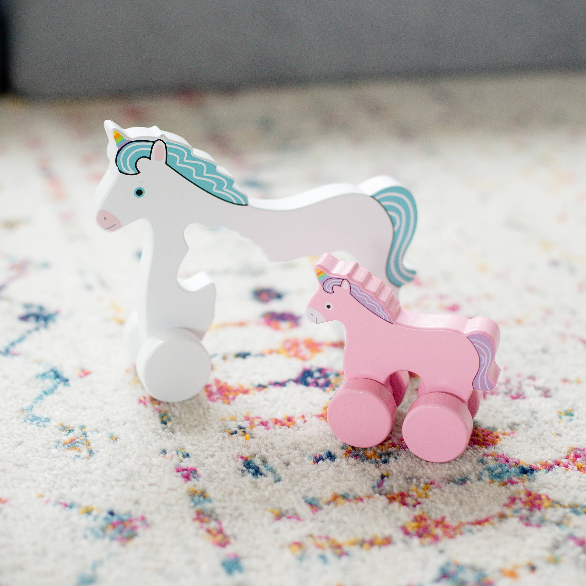 Unicorn Big & Little Wooden Roller