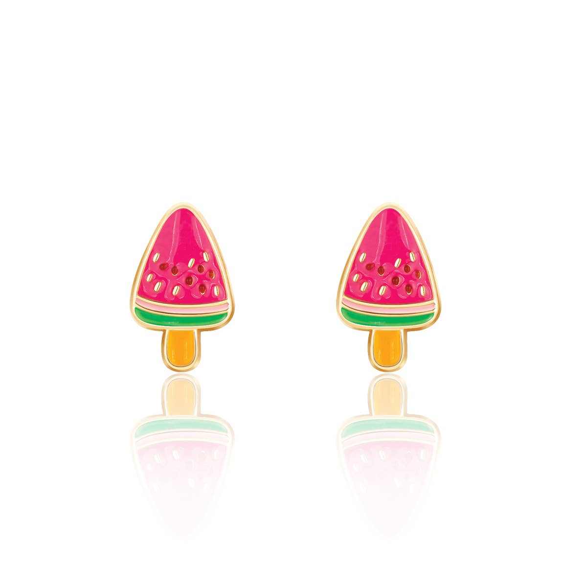 Melon Pop Cutie Stud Earrings