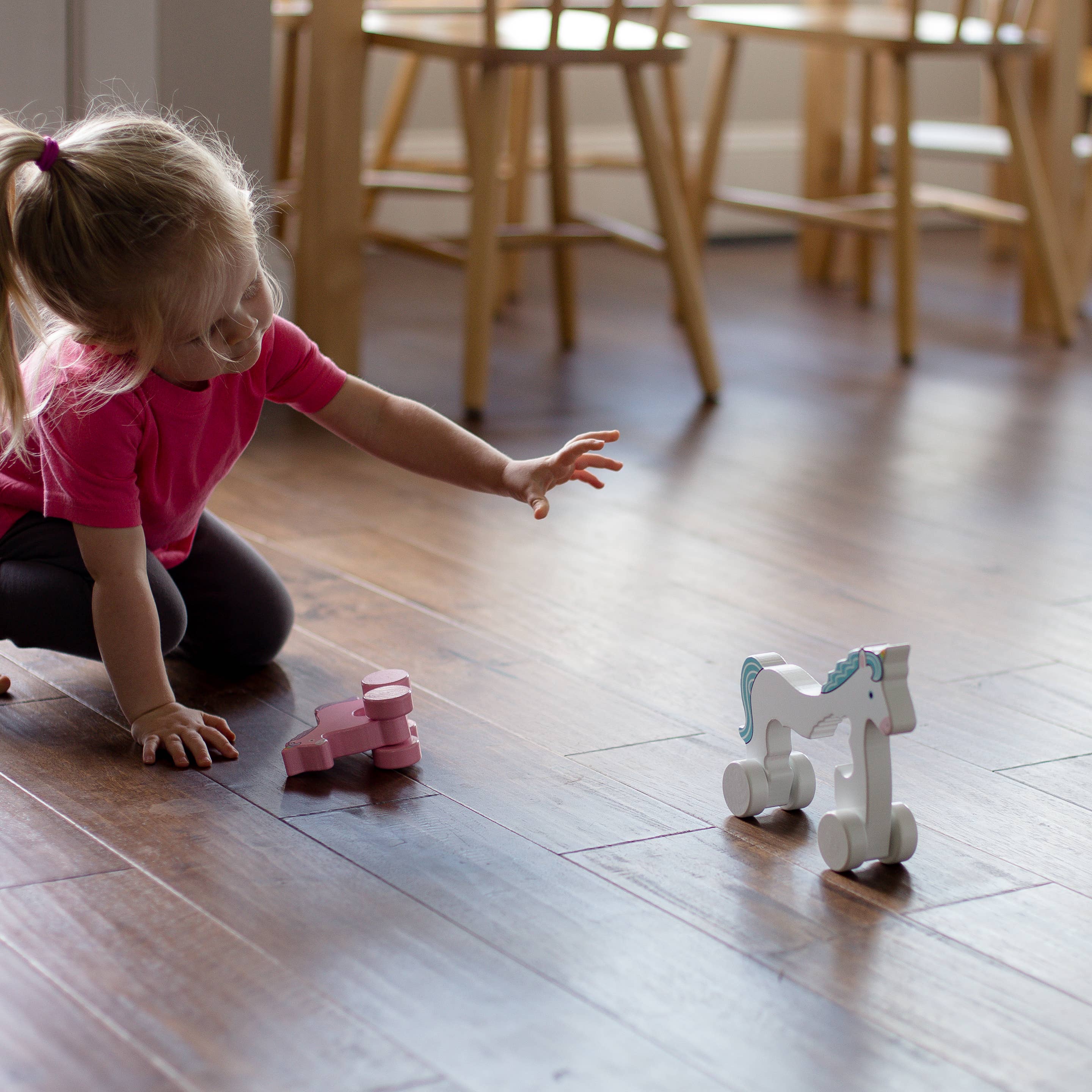 Unicorn Big & Little Wooden Roller