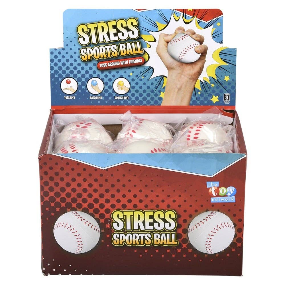 2.5" Baseball Stress Ball Fidget Toy