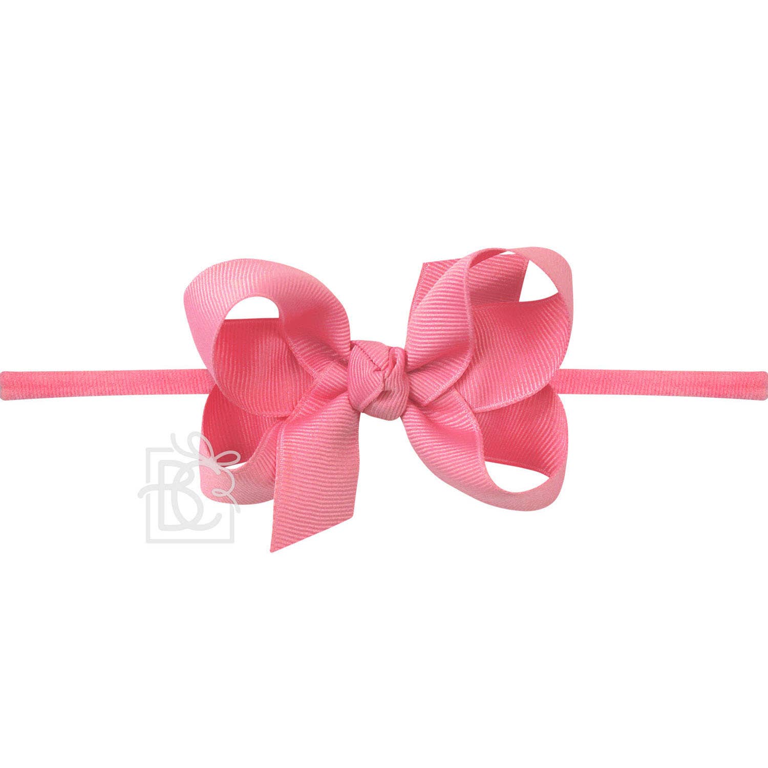 3.5" Infant Headband Hairbow: Hot Pink