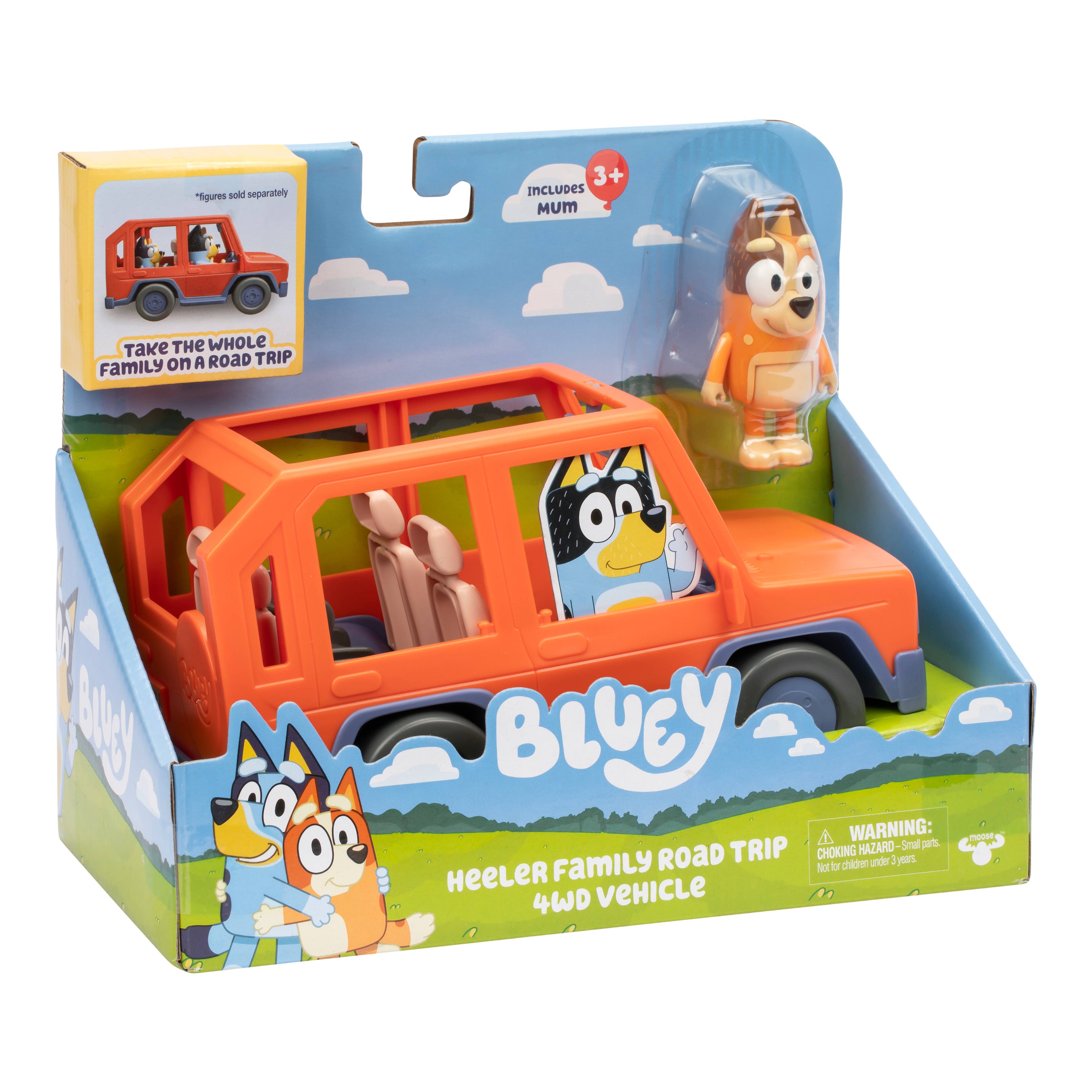 Moose Toys Bluey Heeler 4WD Family Vehicle Toy
