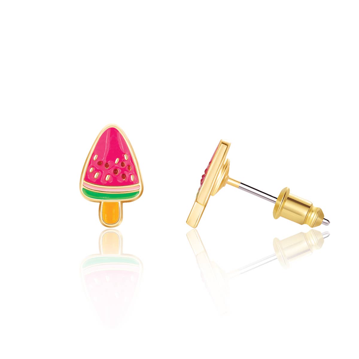 Melon Pop Cutie Stud Earrings