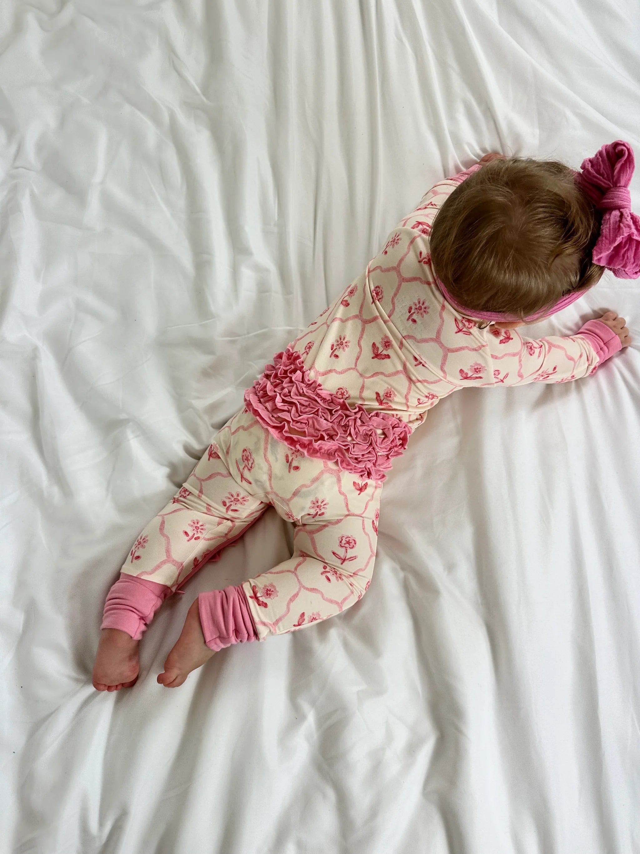 2-Way Zipper Romper: Blush & Bloom