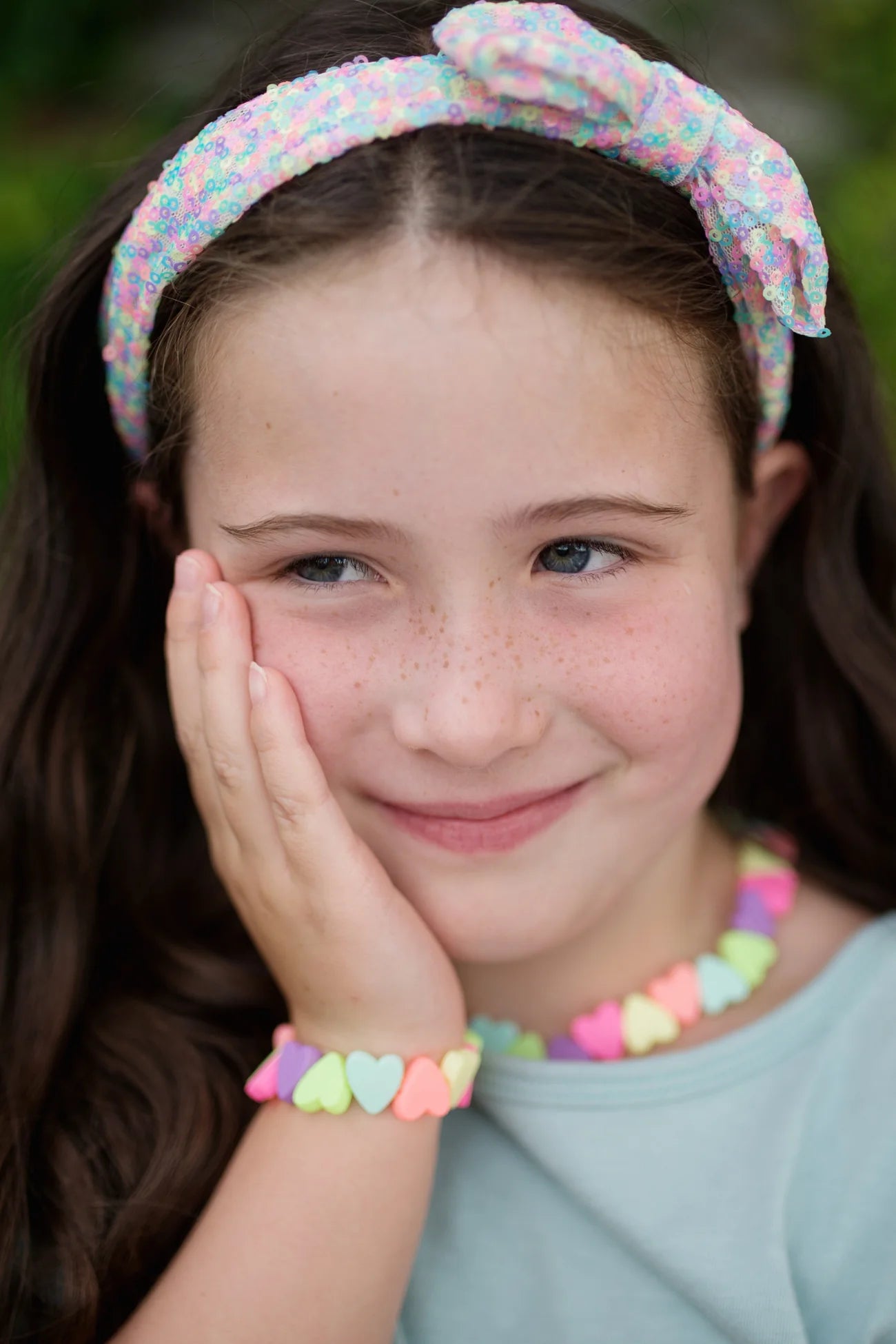 Sweet Tart Heart Bracelet & Necklace Set