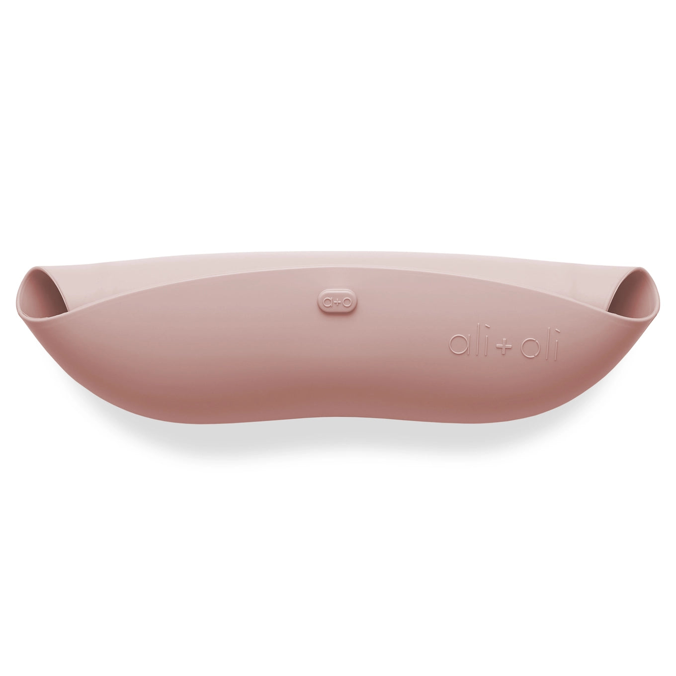 Silicone Roll Up & Stay Closed Baby Bib - True Blush