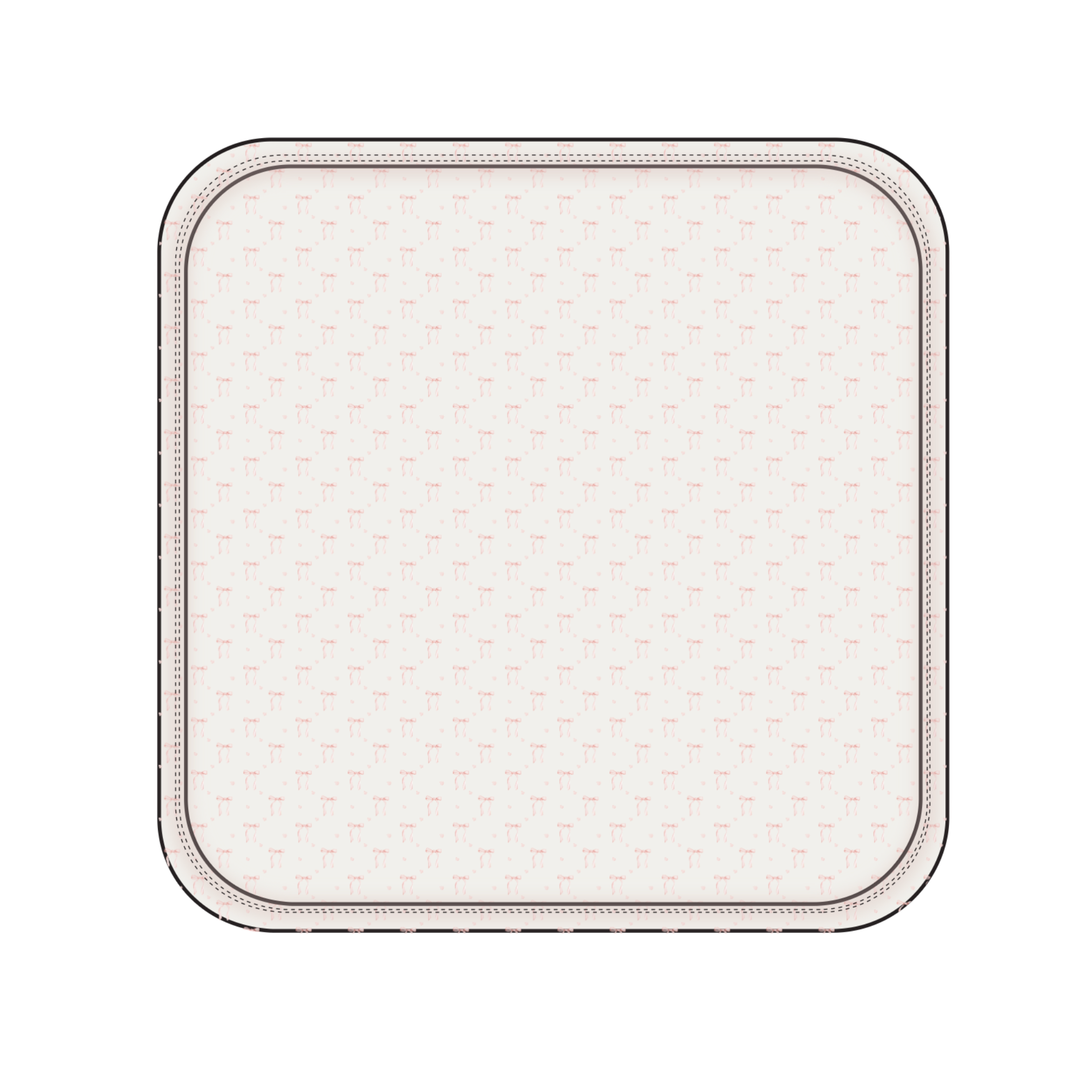 Heart Ribbon Print Receiving Blanket