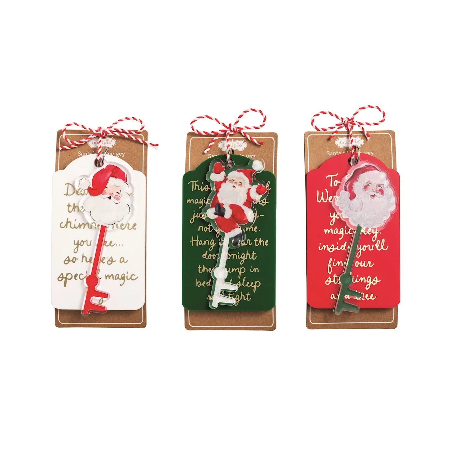 Acrylic Santa Sentiment Key