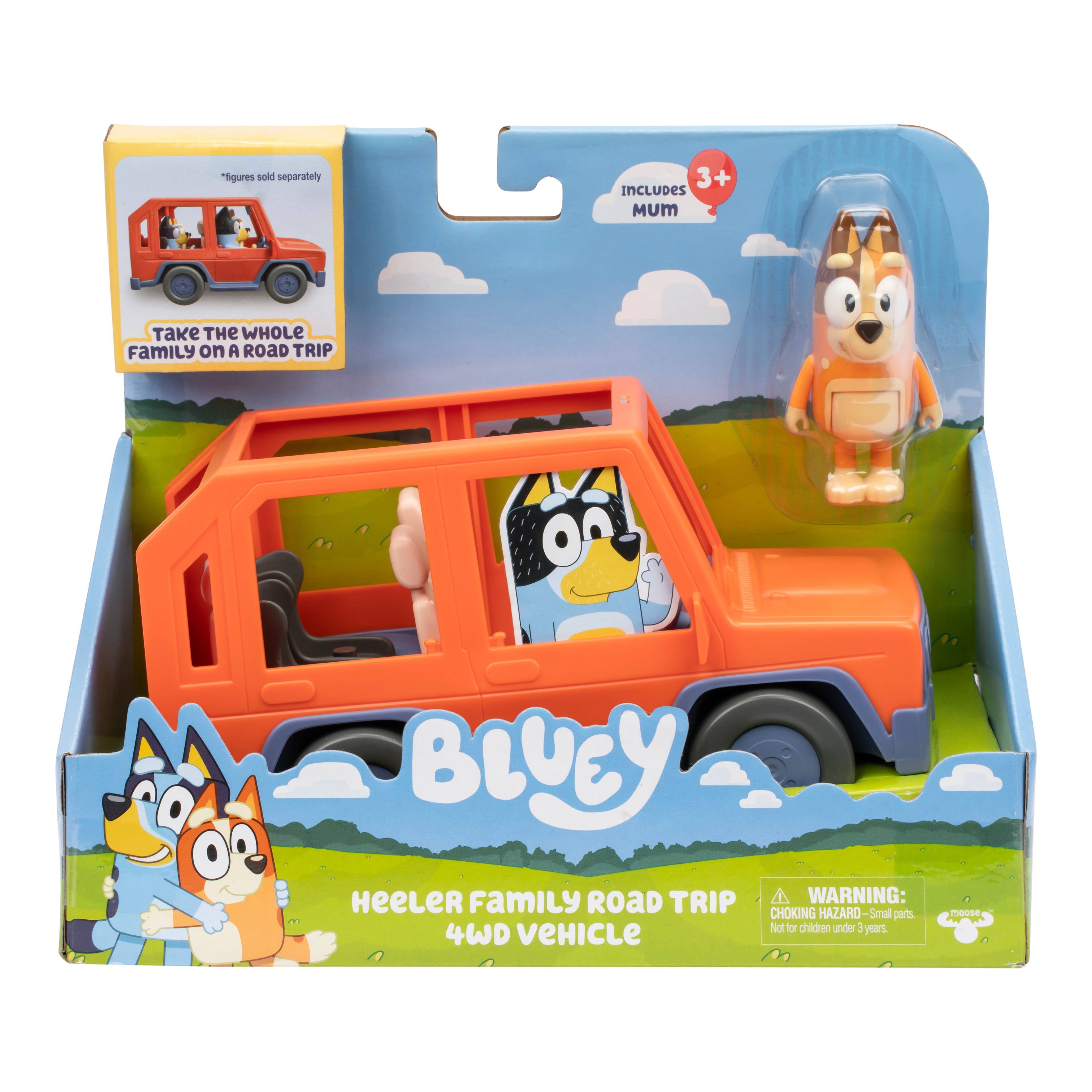 Moose Toys Bluey Heeler 4WD Family Vehicle Toy