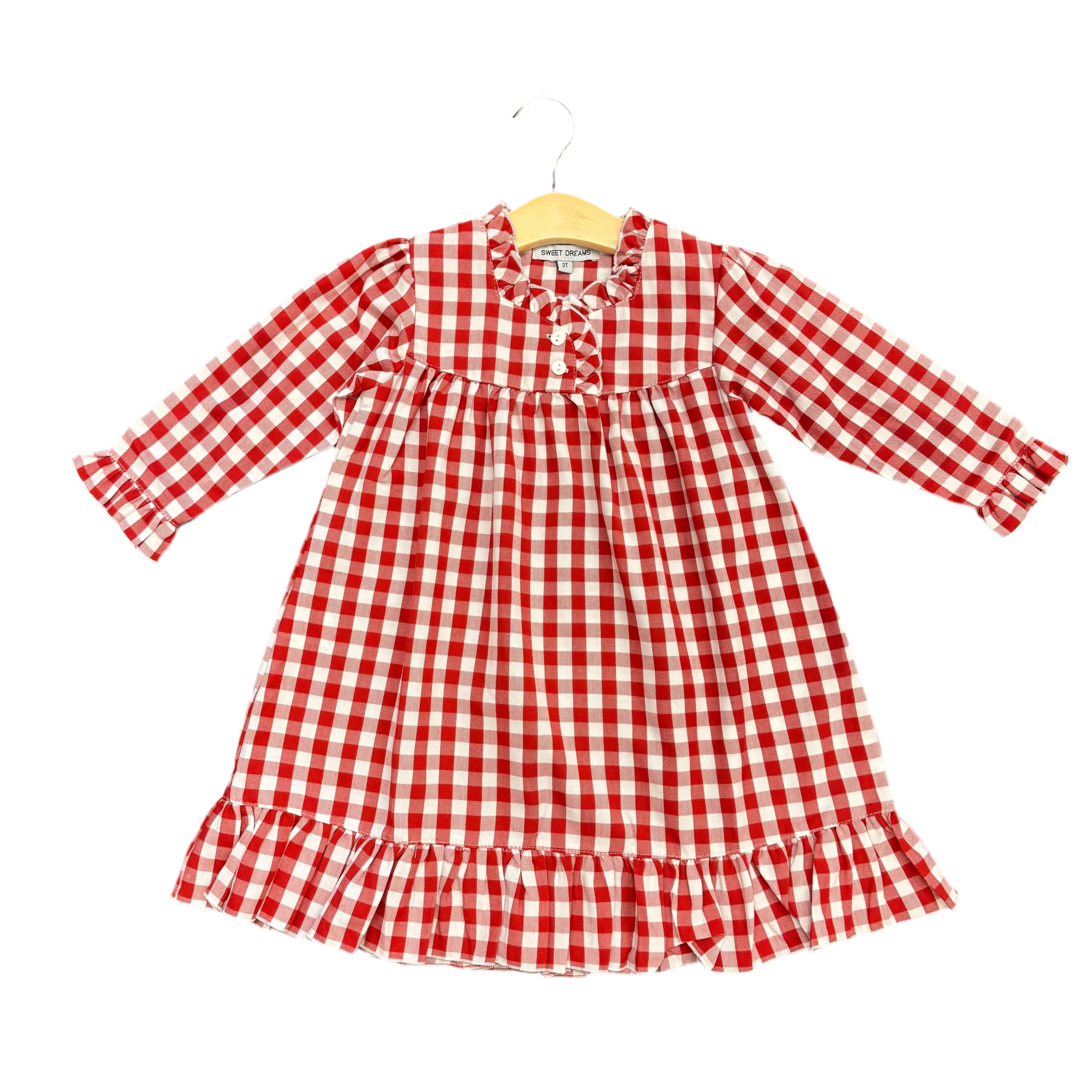 Red Gingham Night Gown