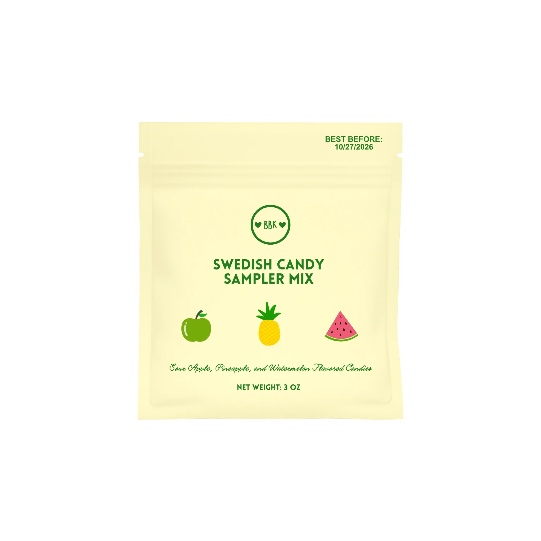 Swedish Candy Yellow Mix Sampler