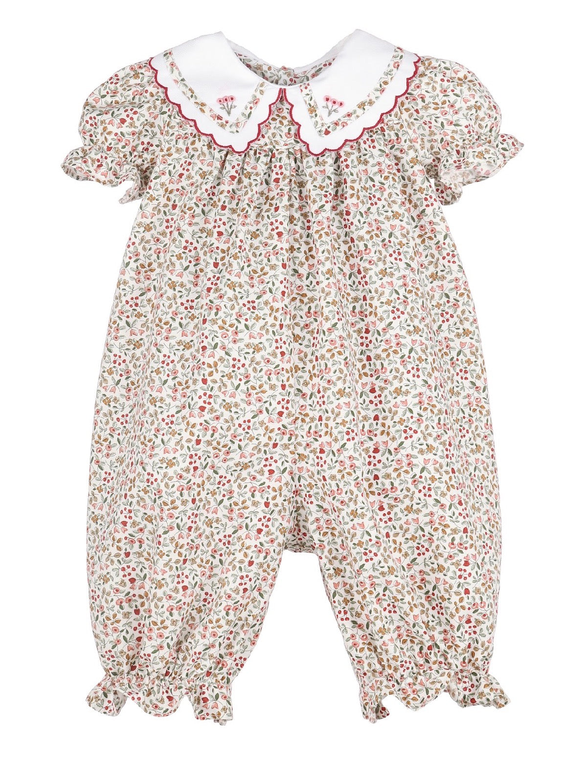 Claret Berries & Blooms Longall: Red